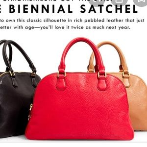 Red JCrew Biennial Satchel